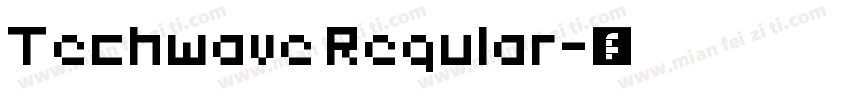 Techwave Regular字体转换